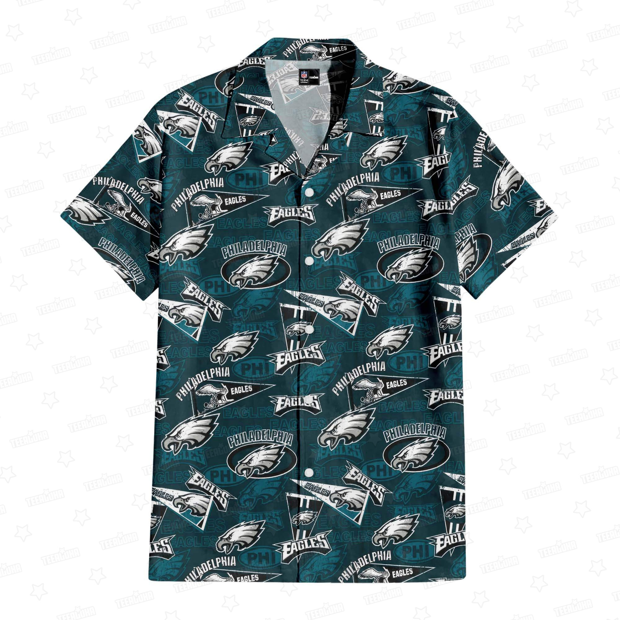 Philadelphia Eagles Fly High Hawaiian Shirt Philadelphia Eagles Fly High Hawaiian Shirt