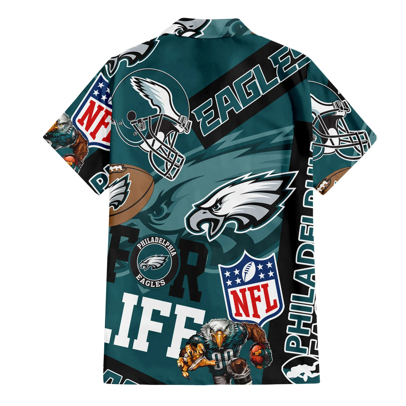 Philadelphia Eagles For Life Hawaiian Shirt Philadelphia Eagles For Life Hawaiian Shirt