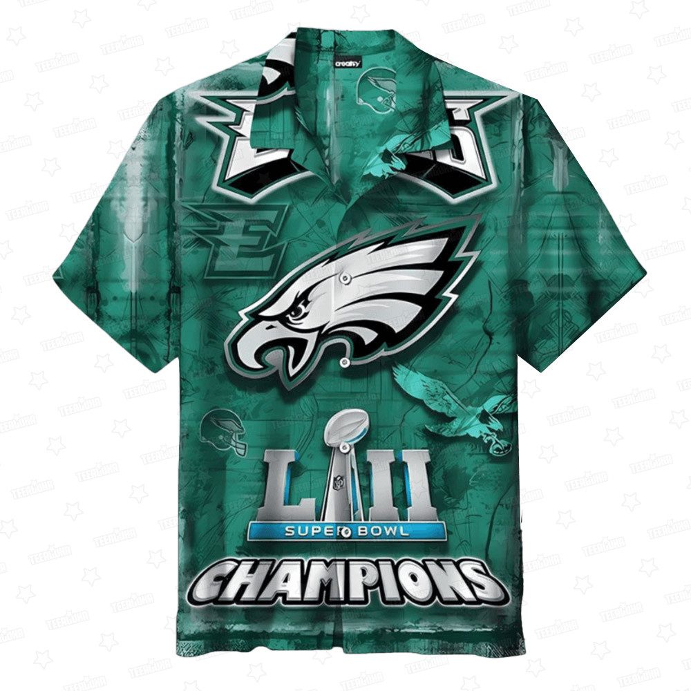 Philadelphia Eagles Super Bowl Champion Hawaiian Shirt Philadelphia Eagles Super Bowl Champion Hawaiian Shirt