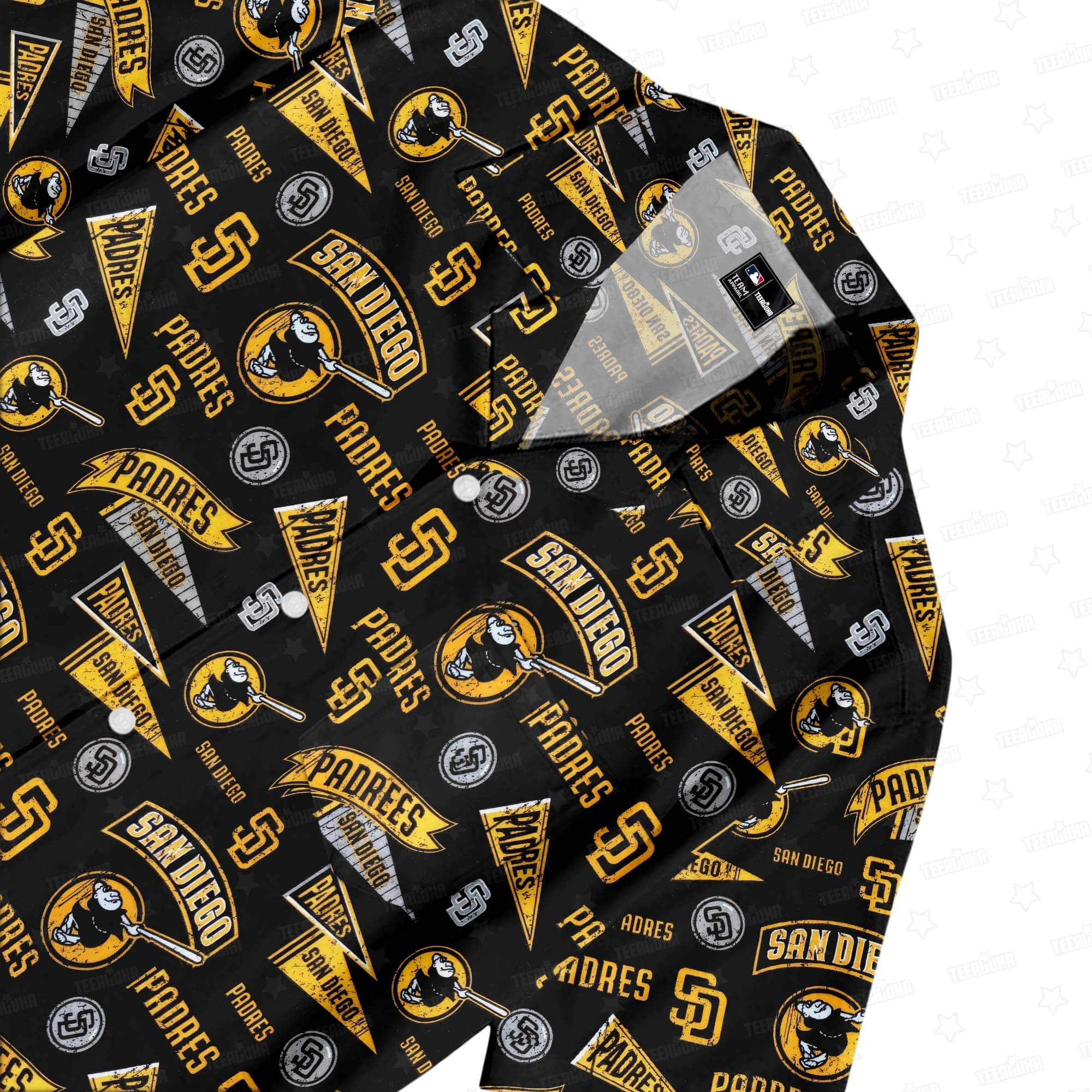 San Diego Padres Vintage Grunge Crest Hawaiian Shirt San Diego Padres Vintage Grunge Crest Hawaiian Shirt