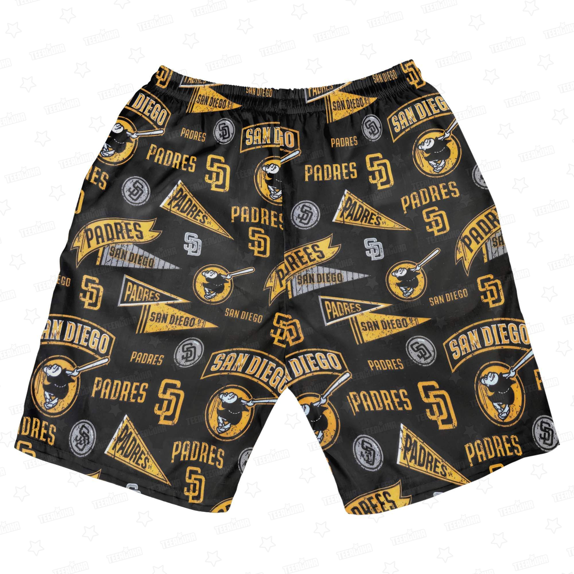 San Diego Padres Vintage Grunge Crest Hawaiian Shirt San Diego Padres Vintage Grunge Crest Hawaiian Shirt
