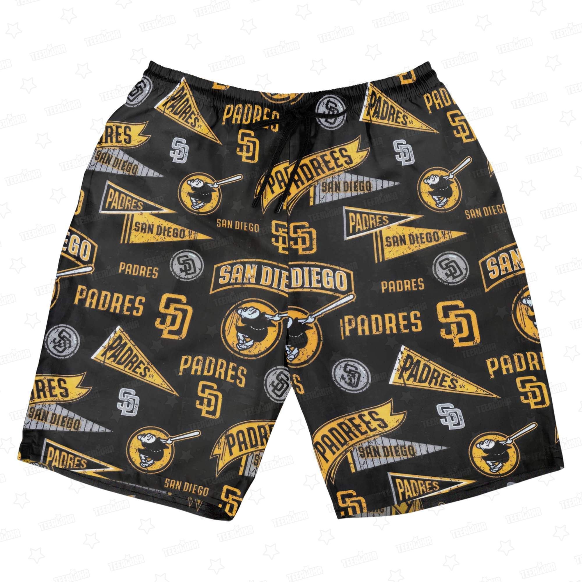 San Diego Padres Vintage Grunge Crest Hawaiian Shirt San Diego Padres Vintage Grunge Crest Hawaiian Shirt
