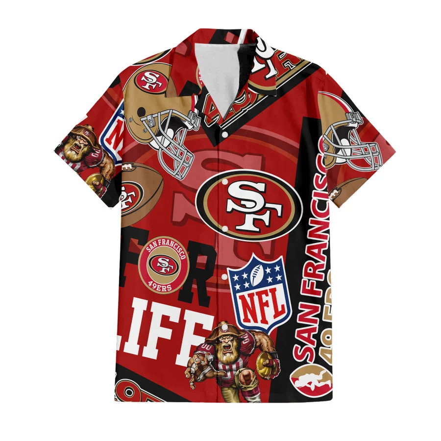San Francisco 49ers For Life Hawaiian Shirt San Francisco 49ers For Life Hawaiian Shirt