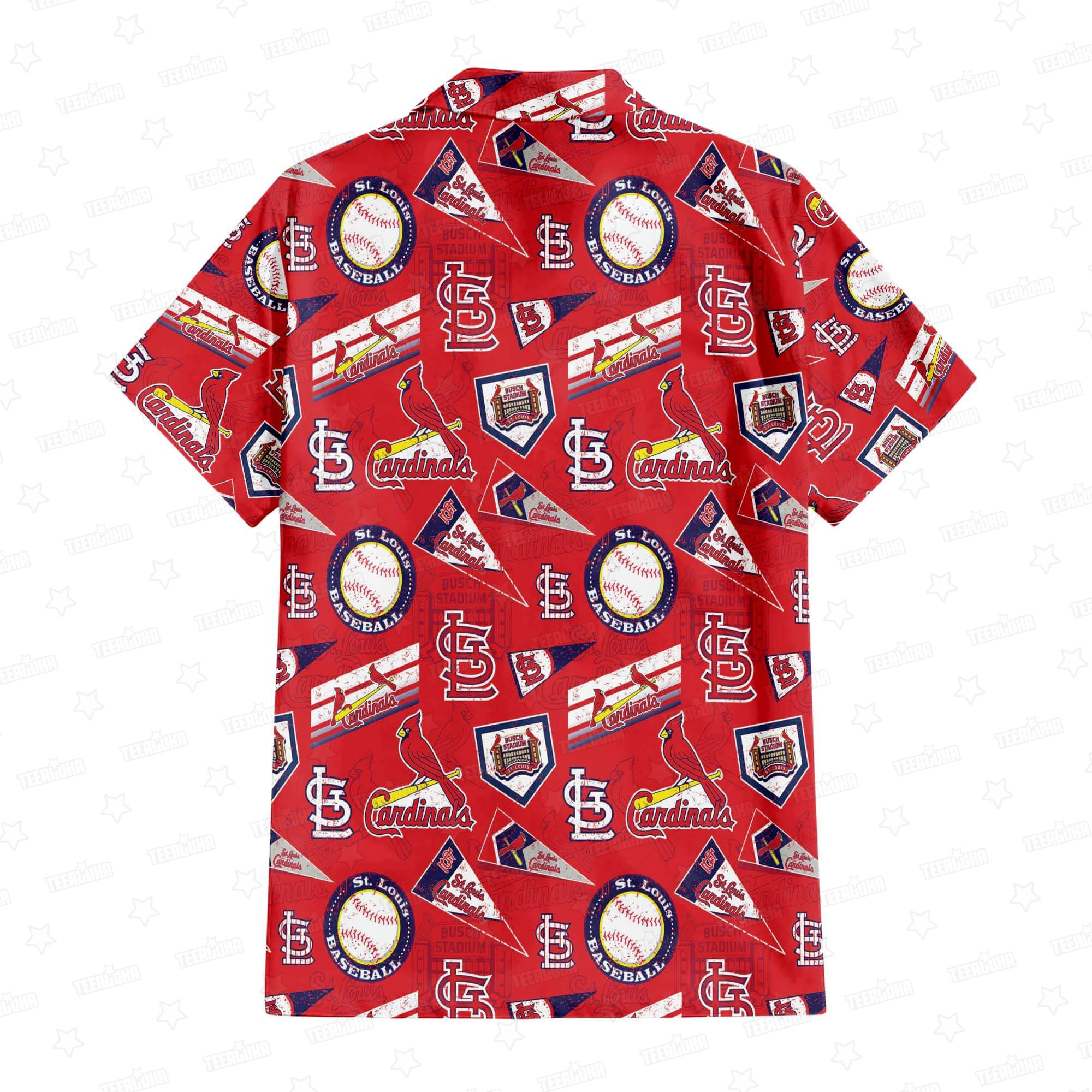 St. Louis Cardinals Scarlet Dynasty Hawaiian Shirt St. Louis Cardinals Scarlet Dynasty Hawaiian Shirt