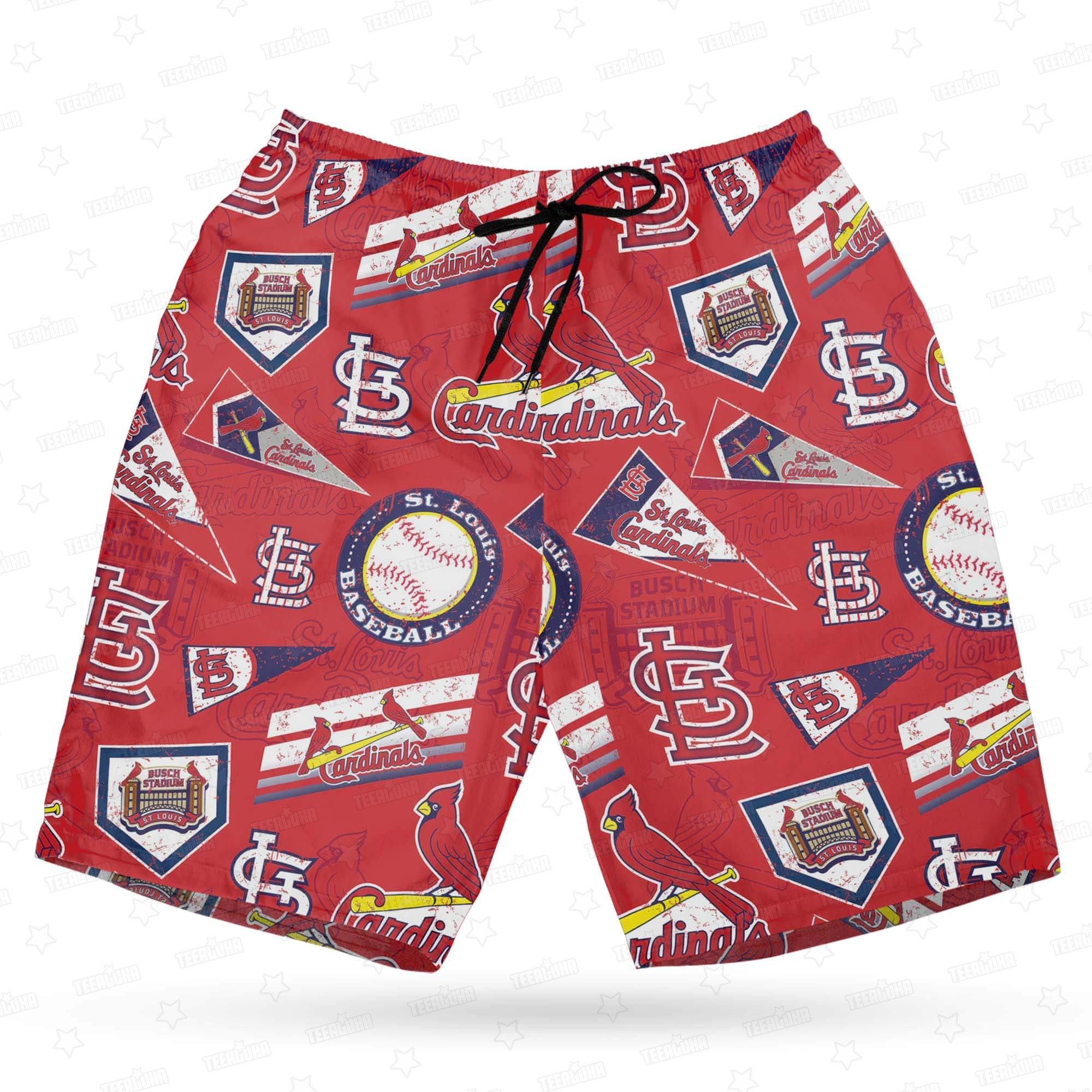 St. Louis Cardinals Scarlet Dynasty Hawaiian Shirt St. Louis Cardinals Scarlet Dynasty Hawaiian Shirt