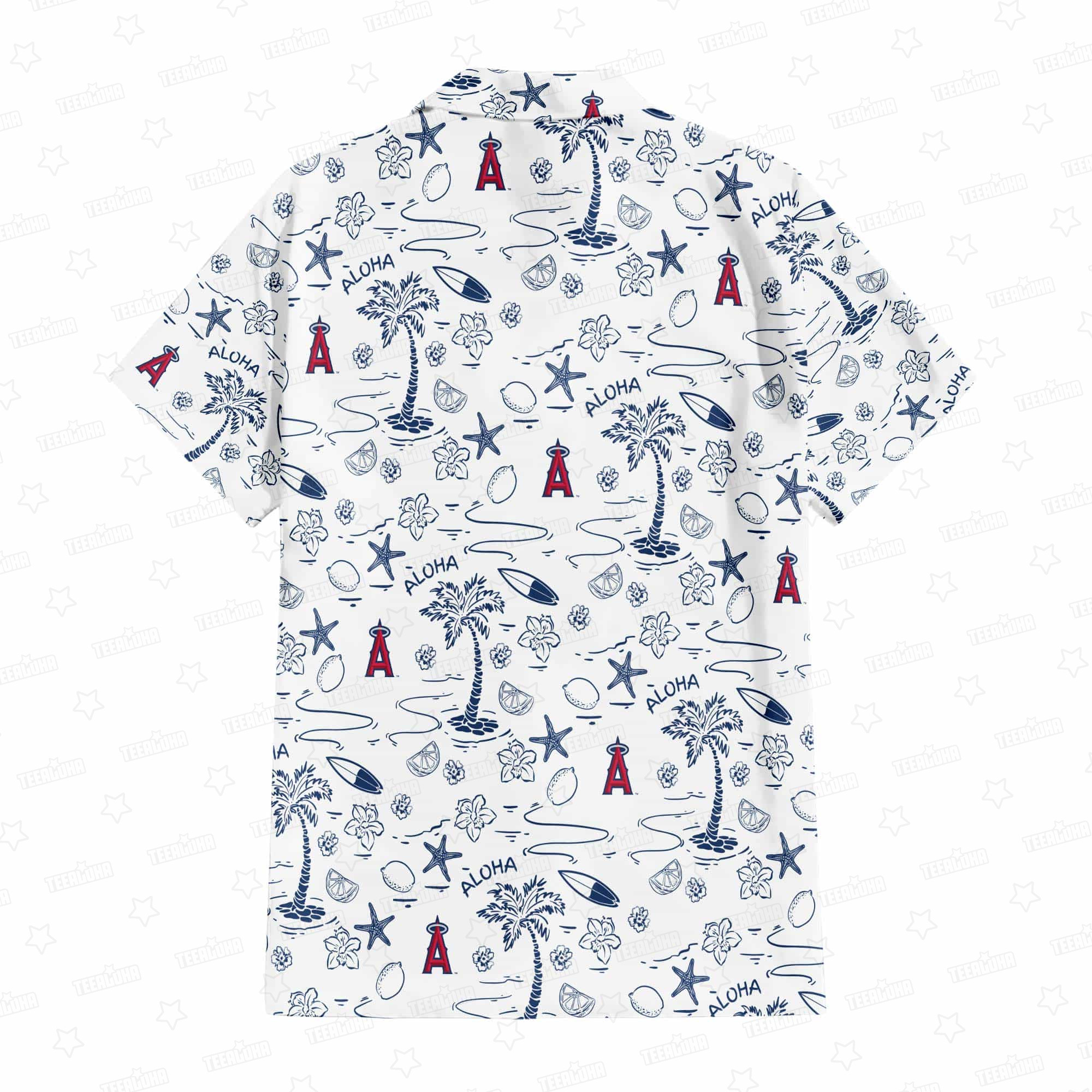 Los Angeles Angels Aloha Paradise Hawaiian Shirt Los Angeles Angels Aloha Paradise Hawaiian Shirt