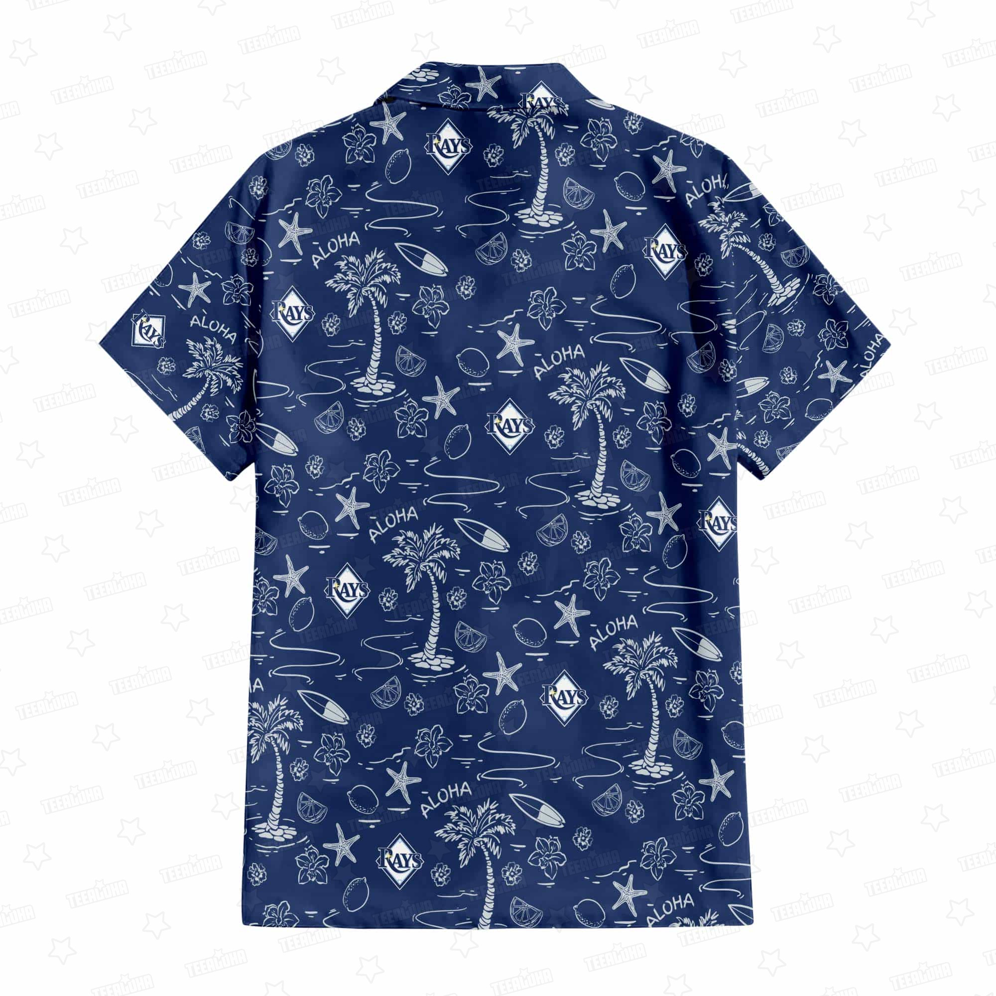 Tampa Bay Rays Aloha Paradise Hawaiian Shirt Tampa Bay Rays Aloha Paradise Hawaiian Shirt
