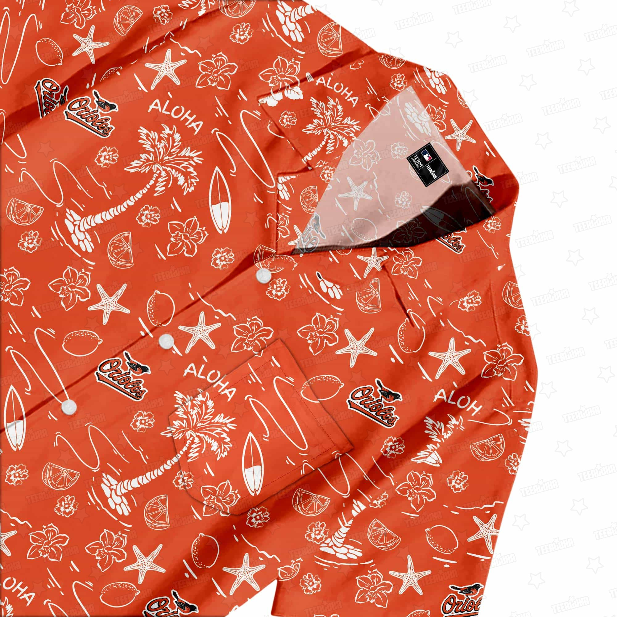 Baltimore Orioles Aloha Paradise Hawaiian Shirt Baltimore Orioles Aloha Paradise Hawaiian Shirt