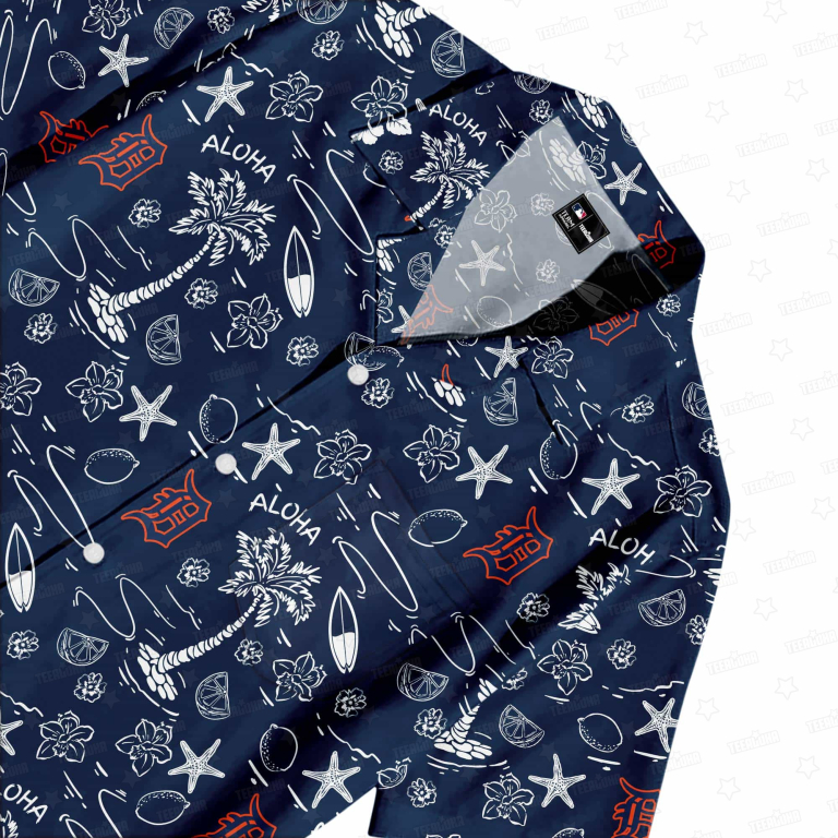 Detroit Tigers Aloha Paradise Hawaiian Shirt
