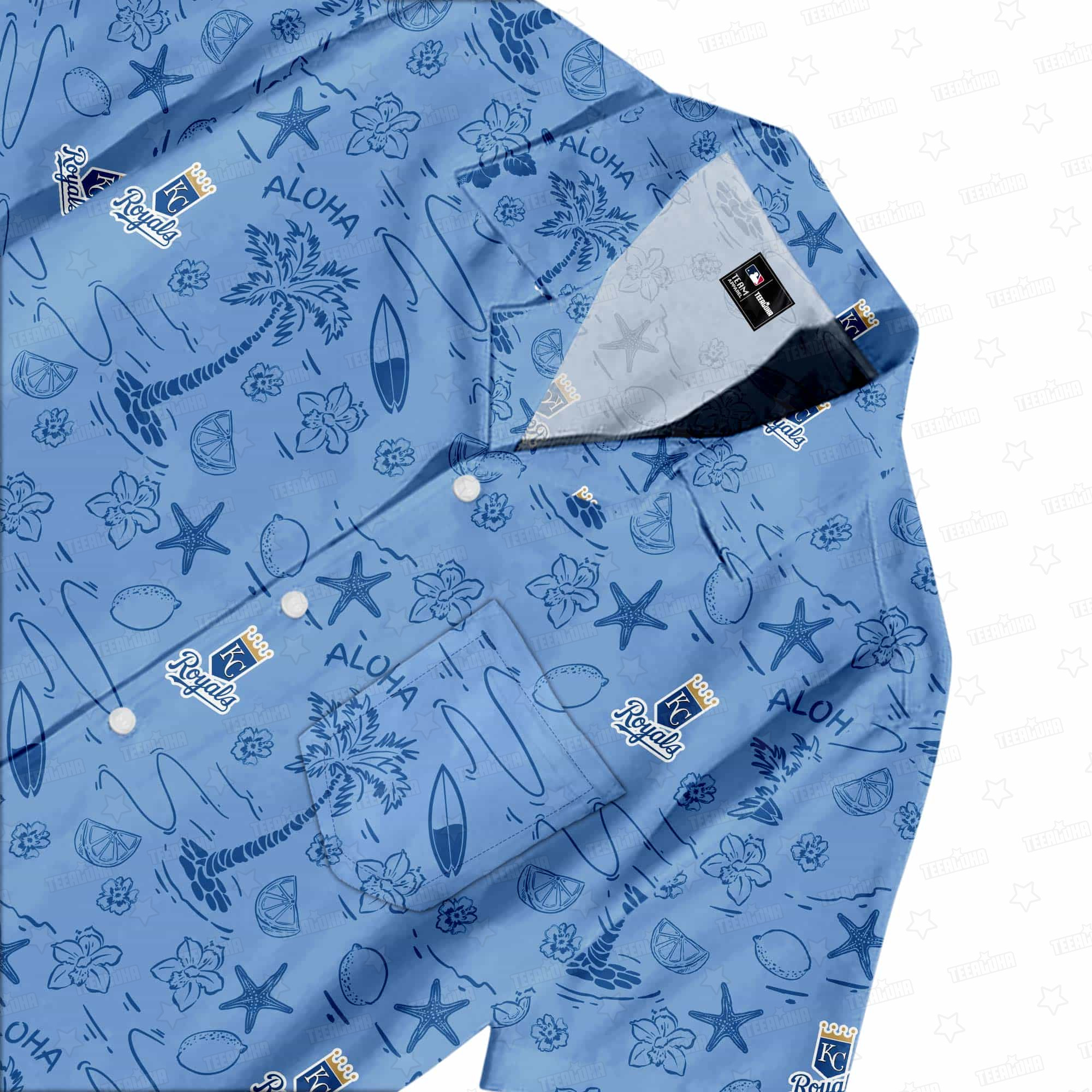 Kansas City Royals Aloha Paradise Hawaiian Shirt Kansas City Royals Aloha Paradise Hawaiian Shirt