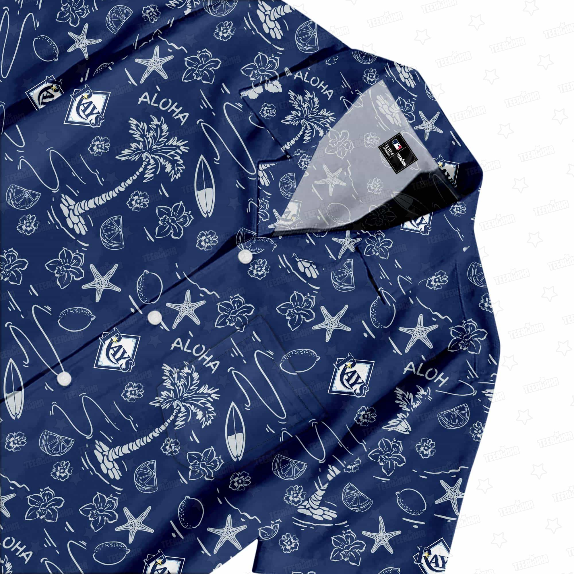 Tampa Bay Rays Aloha Paradise Hawaiian Shirt Tampa Bay Rays Aloha Paradise Hawaiian Shirt