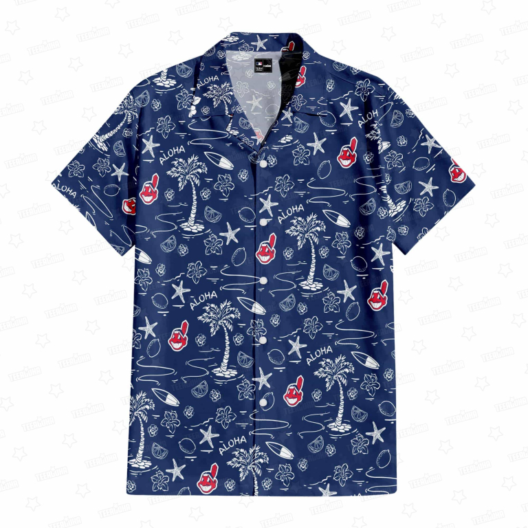Cleveland Guardians Aloha Paradise Hawaiian Shirt Cleveland Guardians Aloha Paradise Hawaiian Shirt