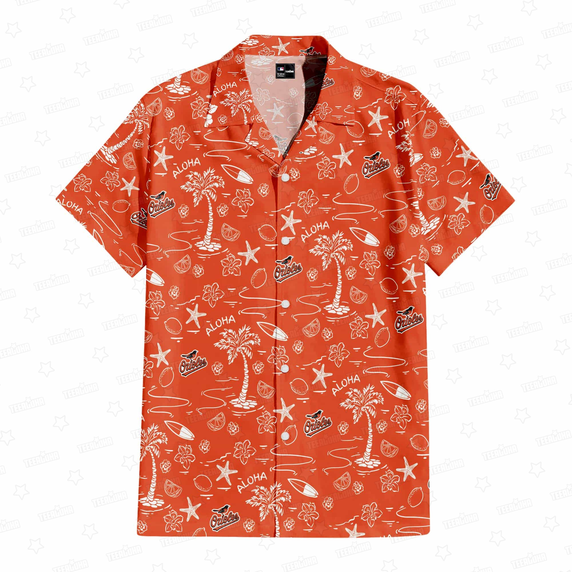 Baltimore Orioles Aloha Paradise Hawaiian Shirt Baltimore Orioles Aloha Paradise Hawaiian Shirt