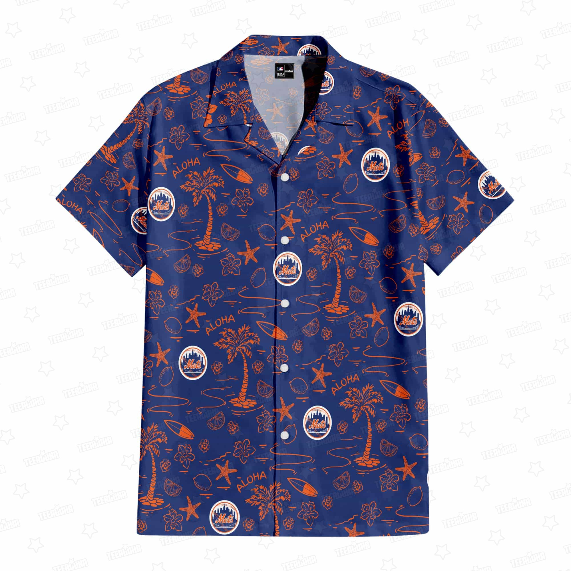 New York Mets Aloha Paradise Hawaiian Shirt New York Mets Aloha Paradise Hawaiian Shirt