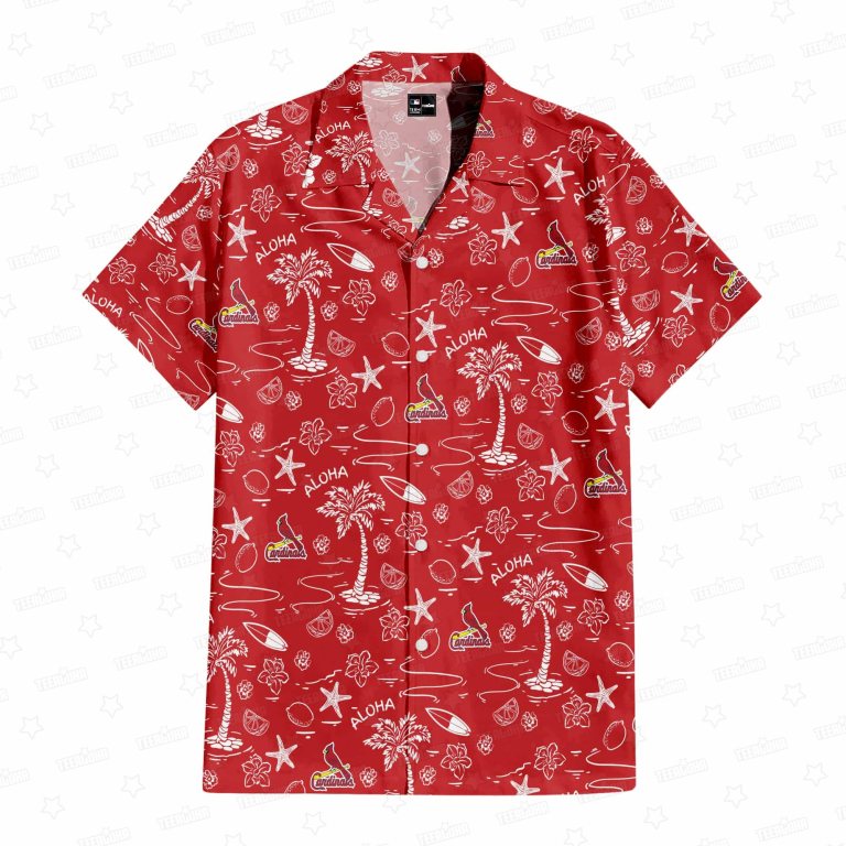 St. Louis Cardinals Aloha Paradise Hawaiian Shirt St. Louis Cardinals Aloha Paradise Hawaiian Shirt