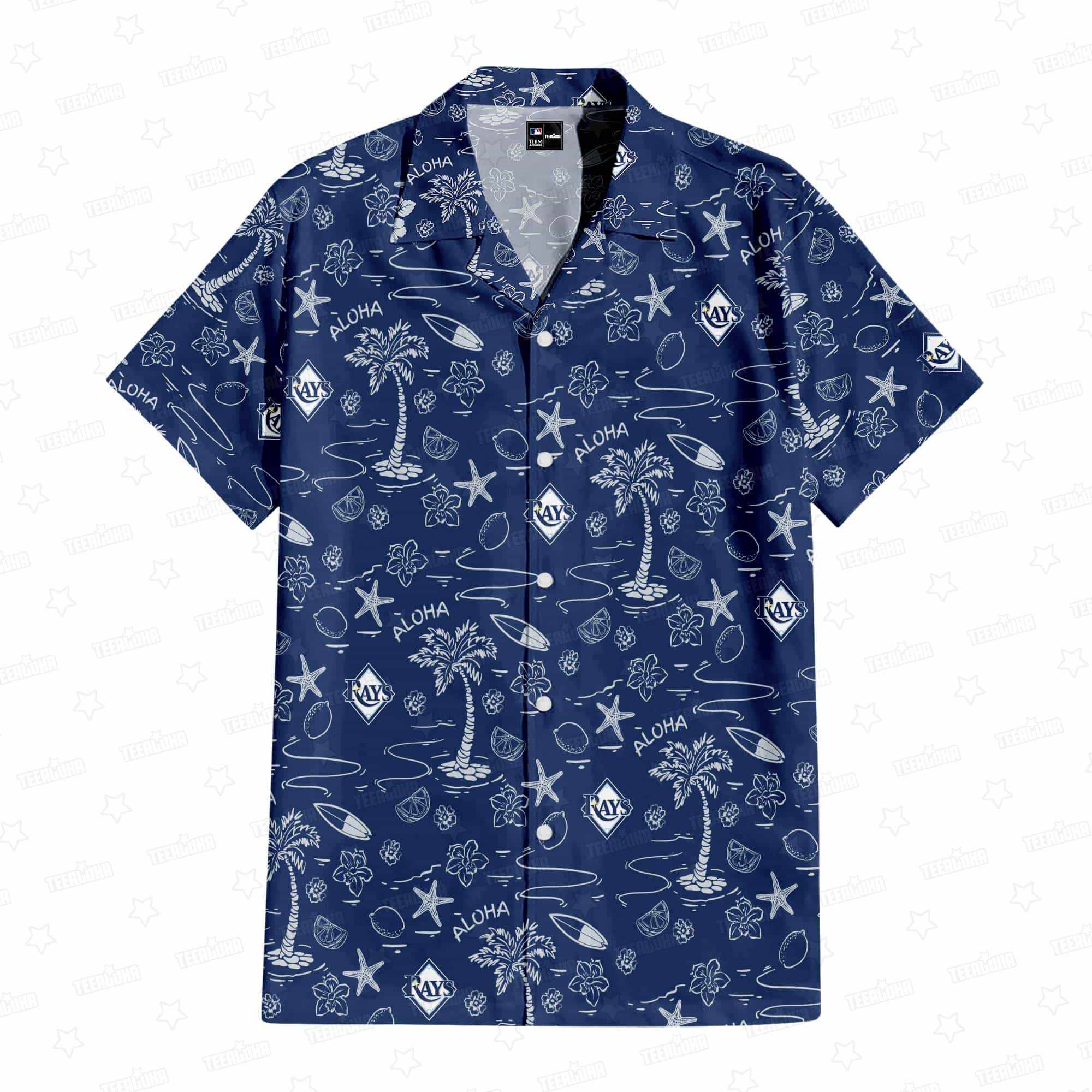 Tampa Bay Rays Aloha Paradise Hawaiian Shirt Tampa Bay Rays Aloha Paradise Hawaiian Shirt