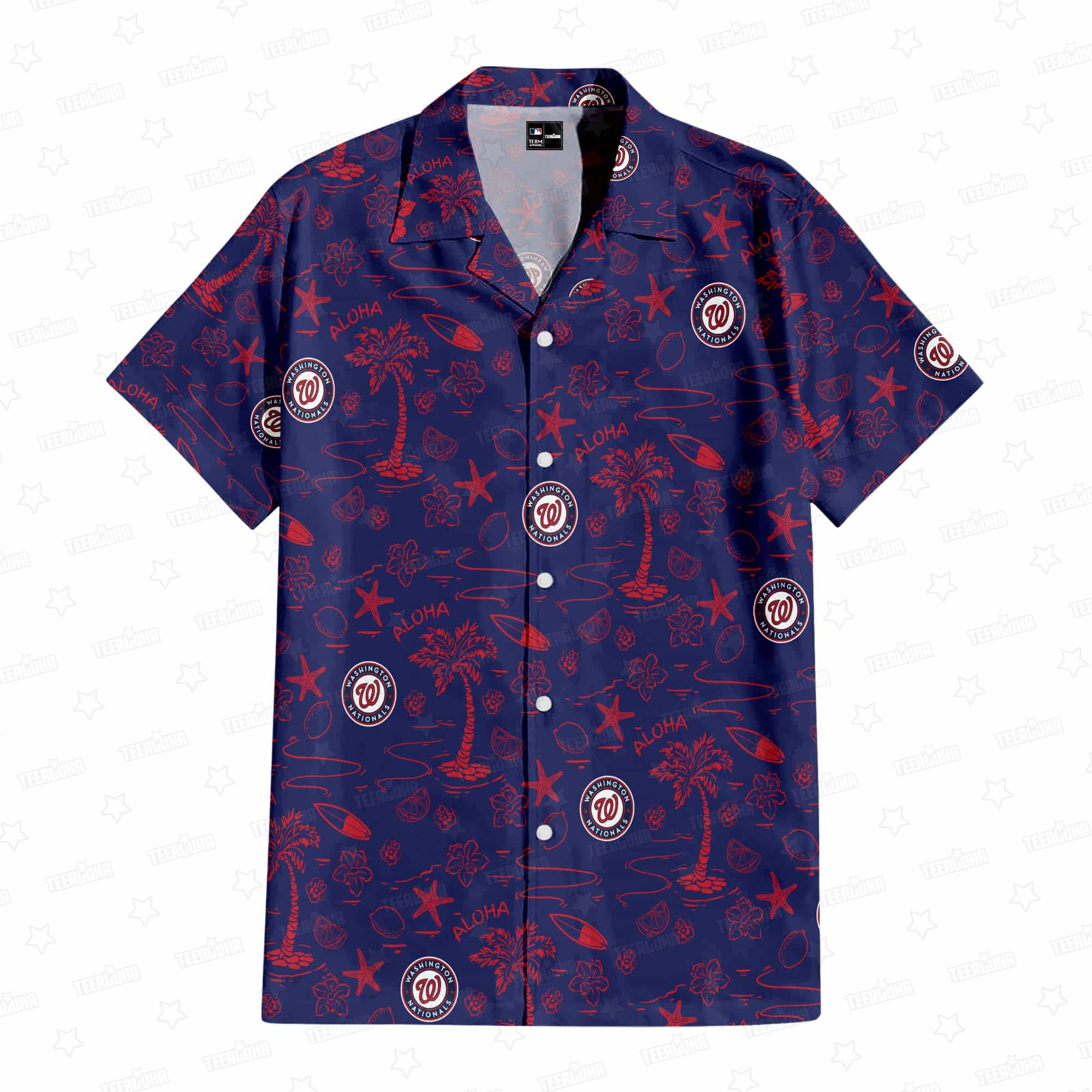 Washington Nationals Aloha Paradise Hawaiian Shirt Washington Nationals Aloha Paradise Hawaiian Shirt