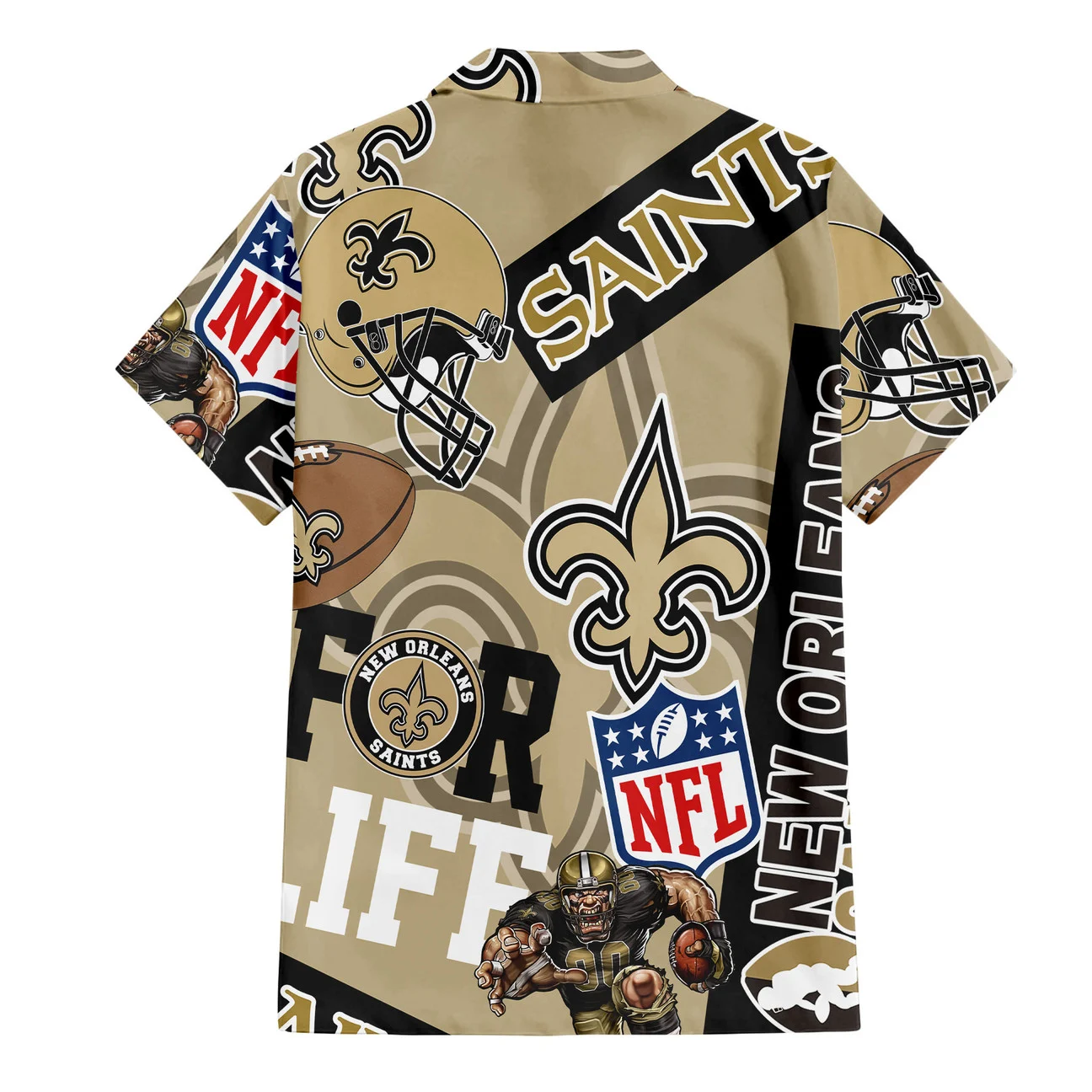 New Orleans Saints For Life Hawaiian Shirt New Orleans Saints For Life Hawaiian Shirt