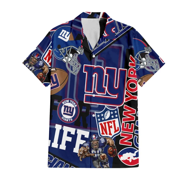 New York Giants For Life Hawaiian Shirt New York Giants For Life Hawaiian Shirt