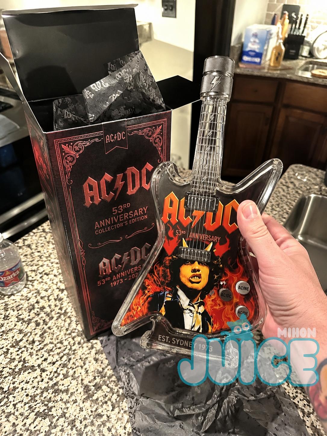 AC/DC 53rd Anniversary Angus Young Whiskey Decanter - Detail View