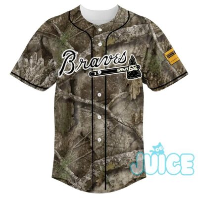 Atlanta Braves Hunting & Fishing Night Custom Camo Jersey