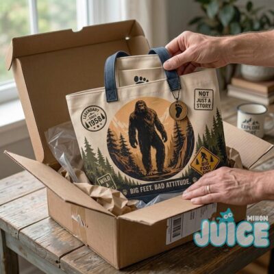 Bigfoot Legendary Forest Adventure Tote Bag Back to School Gift
