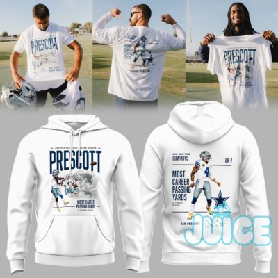 Dallas Cowboys Most Career Passing Yaros Shirt
