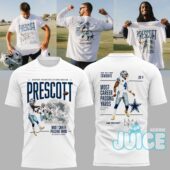 Dallas Cowboys Most Career Passing Yaros Shirt