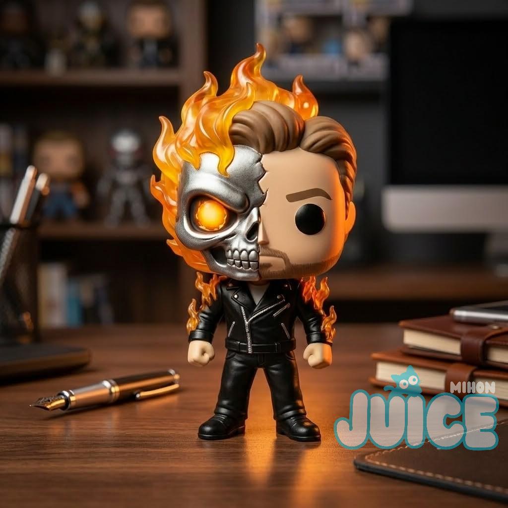 Ryan Gosling Ghost Rider Split Face Concept Pop Figure Ryan Gosling Ghost Rider Split Face Concept Pop Figure