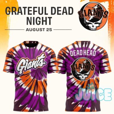 San Francisco Giants Grateful Dead Night Tie-Dye T-Shirt San Francisco Giants Grateful Dead Night Tie-Dye T-Shirt