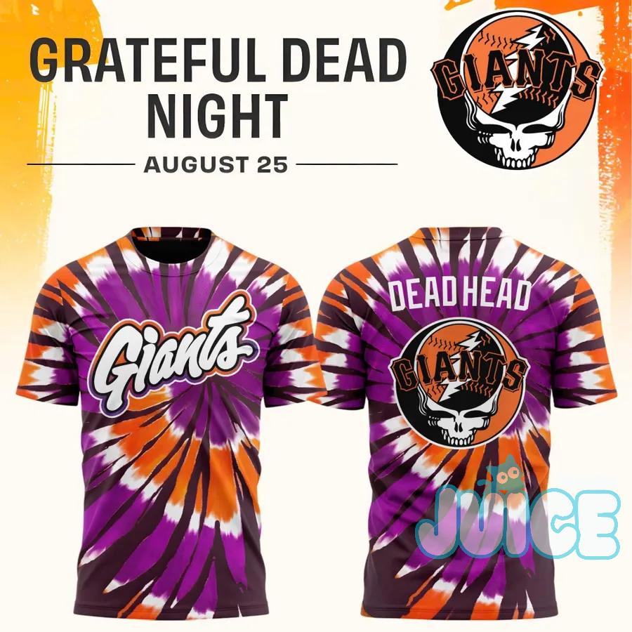 San Francisco Giants Grateful Dead Night Tie-Dye T-Shirt San Francisco Giants Grateful Dead Night Tie-Dye T-Shirt