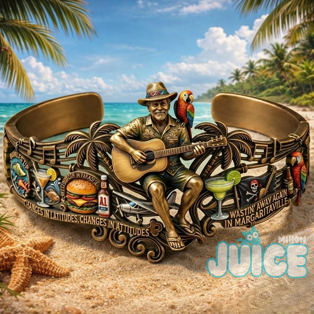 Jimmy Buffett Margaritaville Cuff Bracelet - Detail View