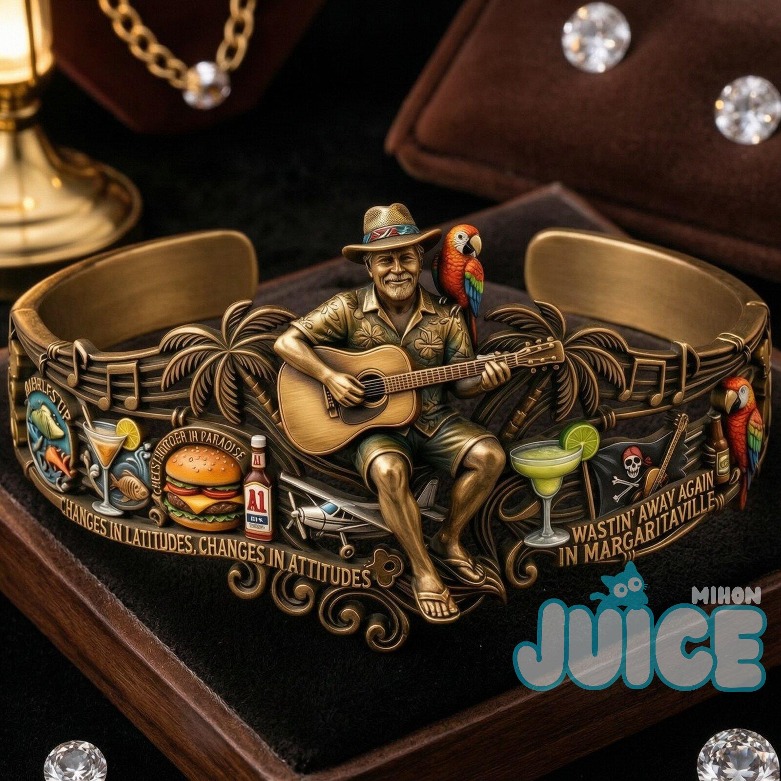 Jimmy Buffett Margaritaville Cuff Bracelet - Front View