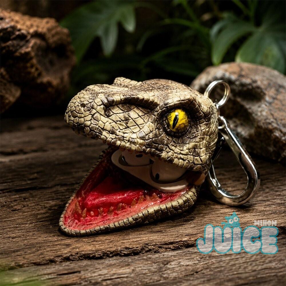 Jurassic Park Velociraptor Head AirPods Case - Detail View
