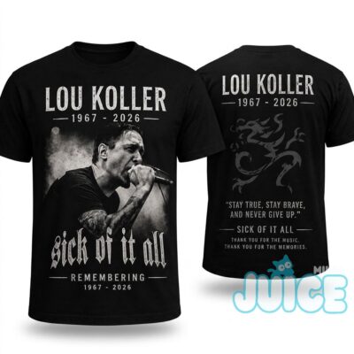 Lou Koller Sick of It All 1967-2026 Memorial T-Shirt