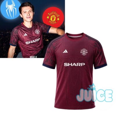 Manchester United Spider-Man Crossover Design Jersey Manchester United Spider-Man Crossover Design Jersey