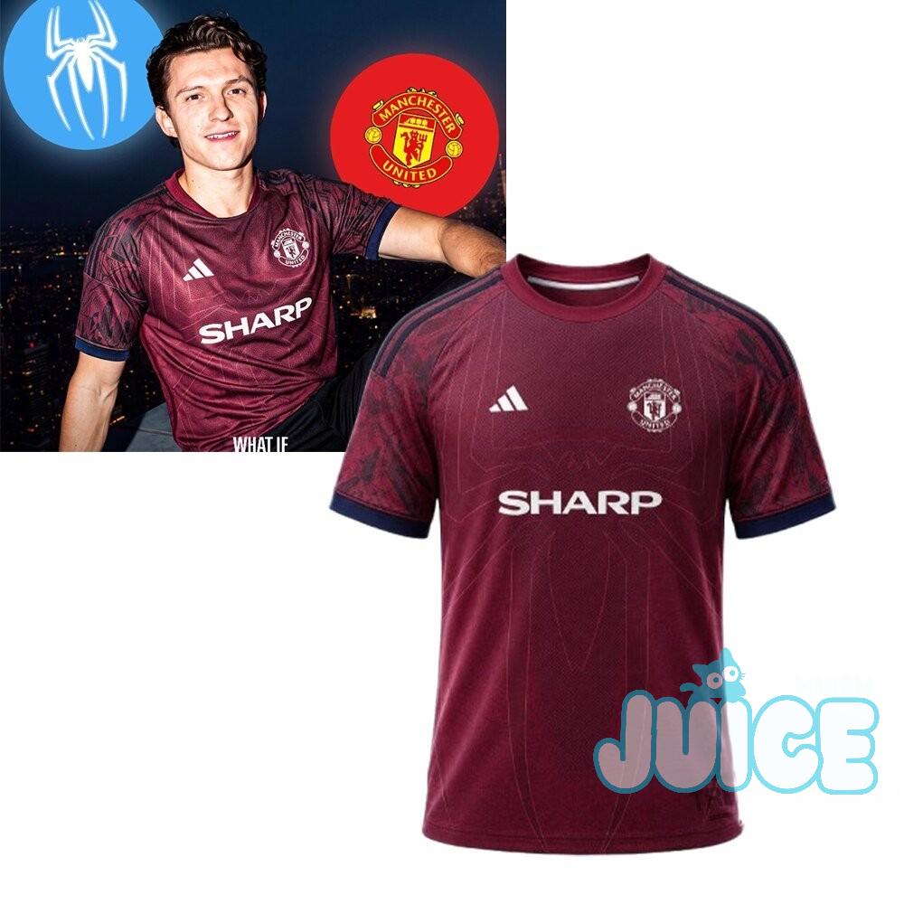 Manchester United Spider-Man Crossover Design Jersey - Front View