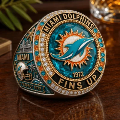 Miami Dolphins Perfect Season 1972 Championship Ring