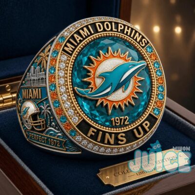 Miami Dolphins Perfect Season 1972 Championship Ring