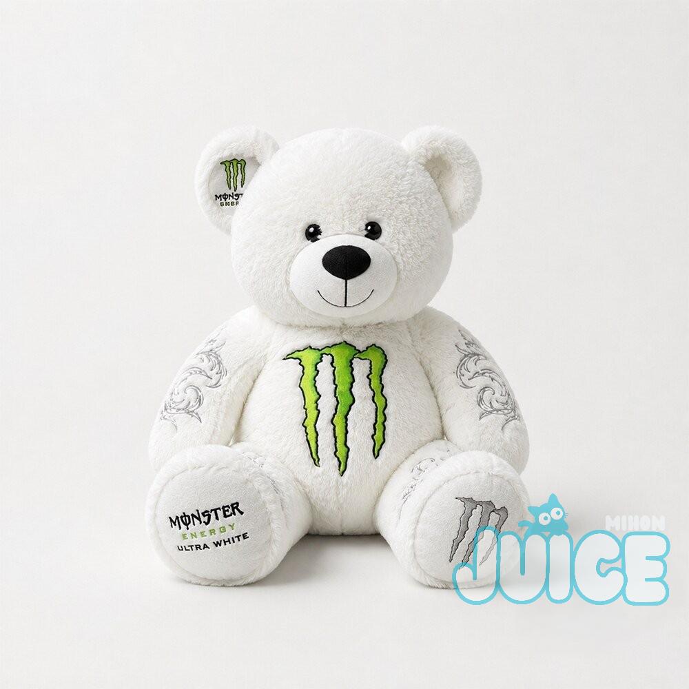 Bear Monster Energy White Ultra Plush Toy Bear Monster Energy White Ultra Plush Toy