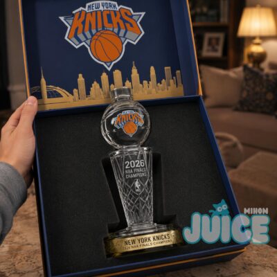 New York Knicks 2026 NBA Finals Champions Whiskey Bottle