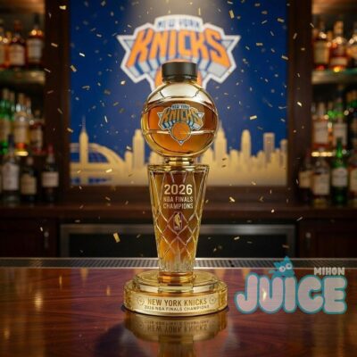 New York Knicks 2026 NBA Finals Champions Whiskey Bottle