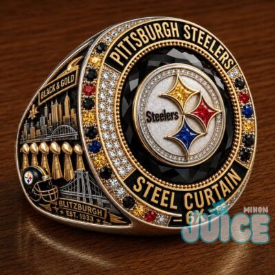 Pittsburgh Steelers Steel Curtain Six-Time Champions Ring