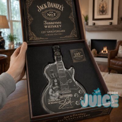 Jack Daniels Slash Edition Guitar Whiskey Bottle