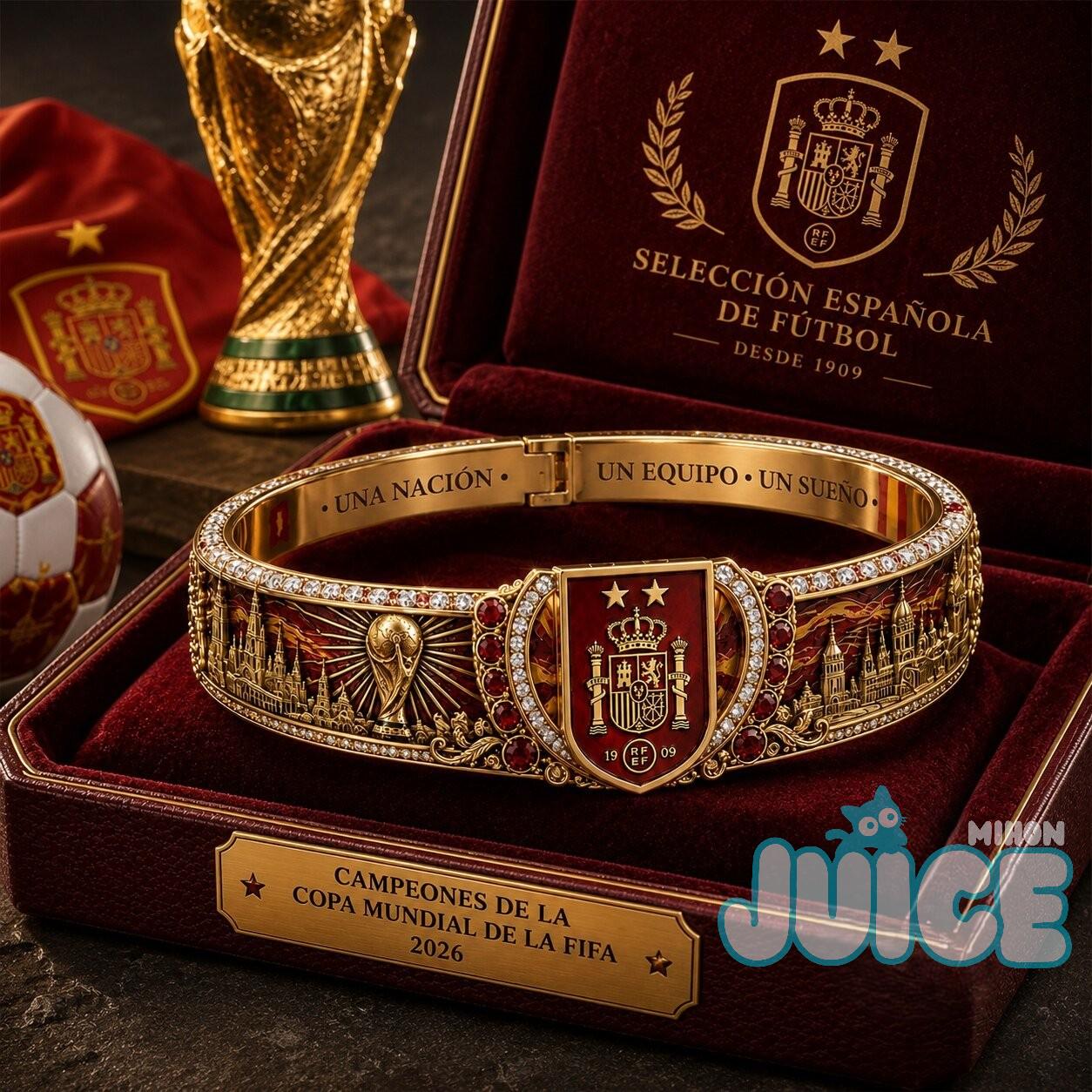 Spanish National Football Team FIFA World Cup 2026 Champions Bracelet - Front View