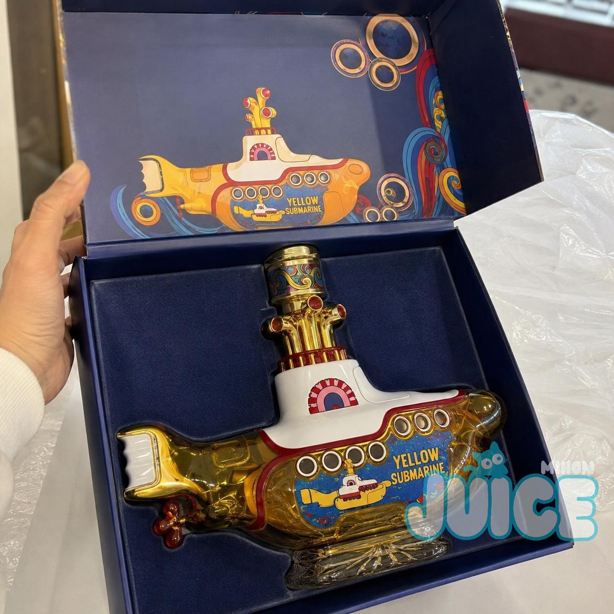 The Beatles Yellow Submarine Empty Whiskey Decanter - Detail View