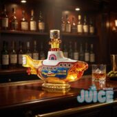 The Beatles Yellow Submarine Empty Whiskey Decanter