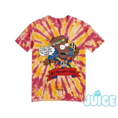 Bart Simpson Hippie Better With Age T-Shirt