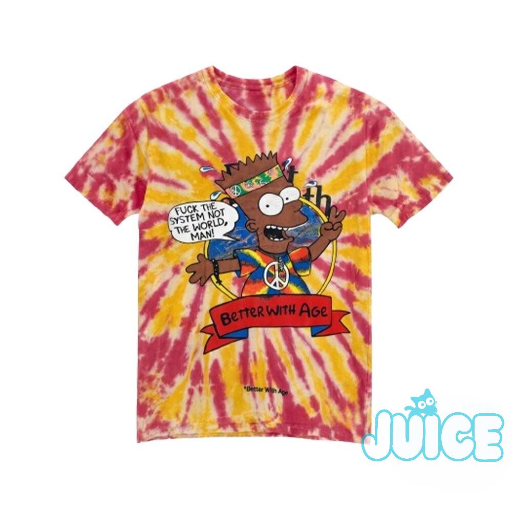 Bart Simpson Hippie Better With Age T-Shirt - Detail View