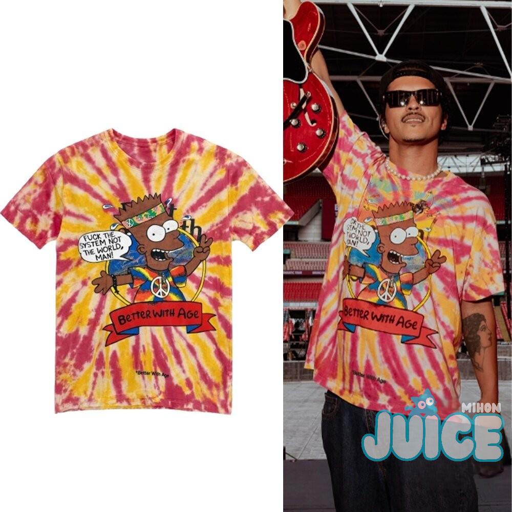 Bart Simpson Hippie Better With Age T-Shirt - Front View